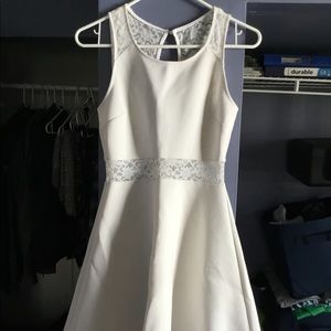 White and lace dress